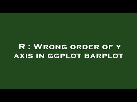R : Wrong order of y axis in ggplot barplot