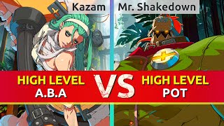 GGST ▰ Kazam (A.B.A) vs Mr. Shakedown (Potemkin). High Level Gameplay