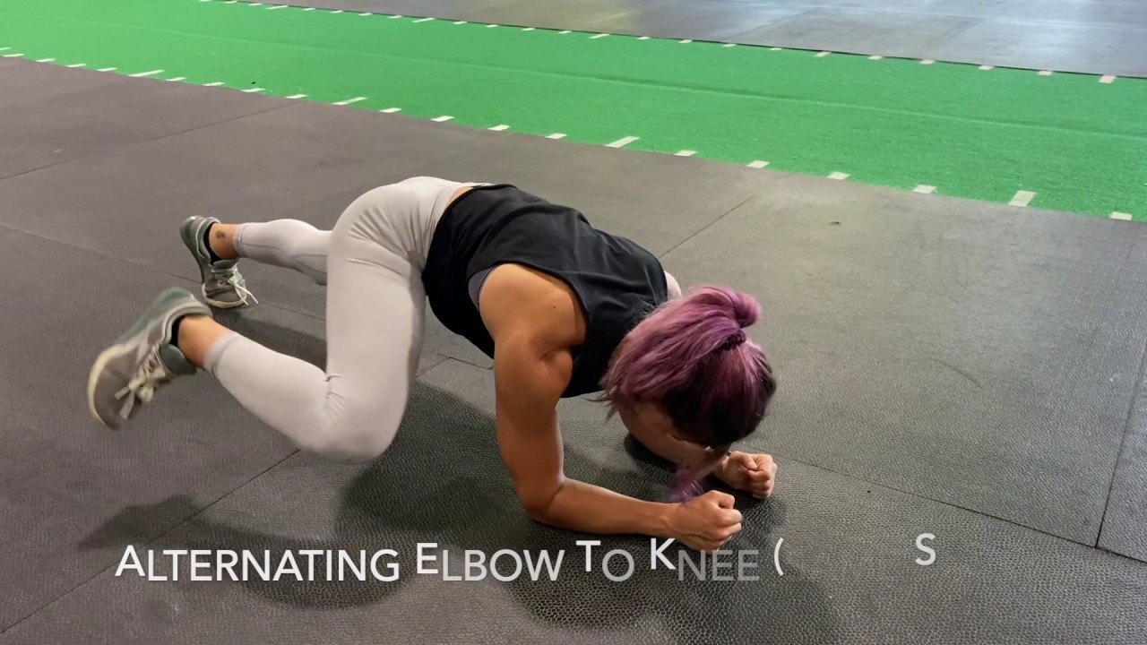 Alternating Elbow to Knee - YouTube