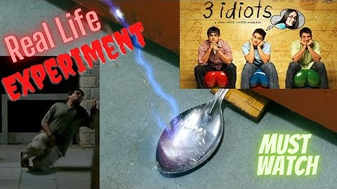 3 Idiots Movie Ragging Scene Project, Salty Water is conductive ?