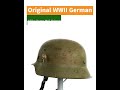 Original WWII German Afrika Korps M42 Helmet.