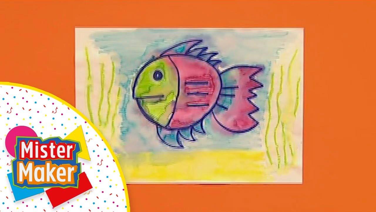 PINTURA de um PEIXINHO dourado 🐠 | MISTER MAKER em PORTUGUÊS