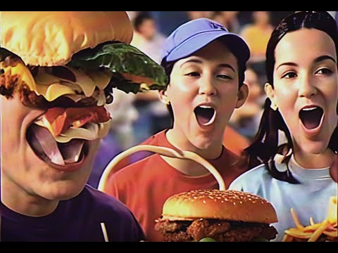 Burger Blast Ad 1995 - AI Generita Reklamo