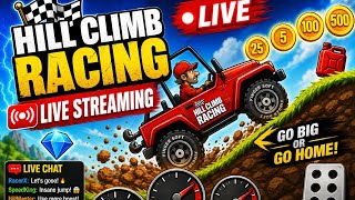 🔴 LIVE NOW! 😱 Hill Climb Racing – INSANE Challenge 🚗🔥 | Live Gameplay screenshot 1