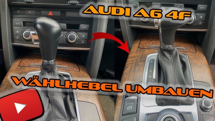 AUDI A6 4F Leder Schaltknauf Automatik-Wählhebel+Schaltsack jive