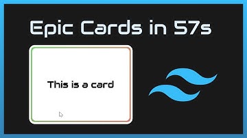 Animated Gradient Border Cards using TailwindCSS in 1 minute