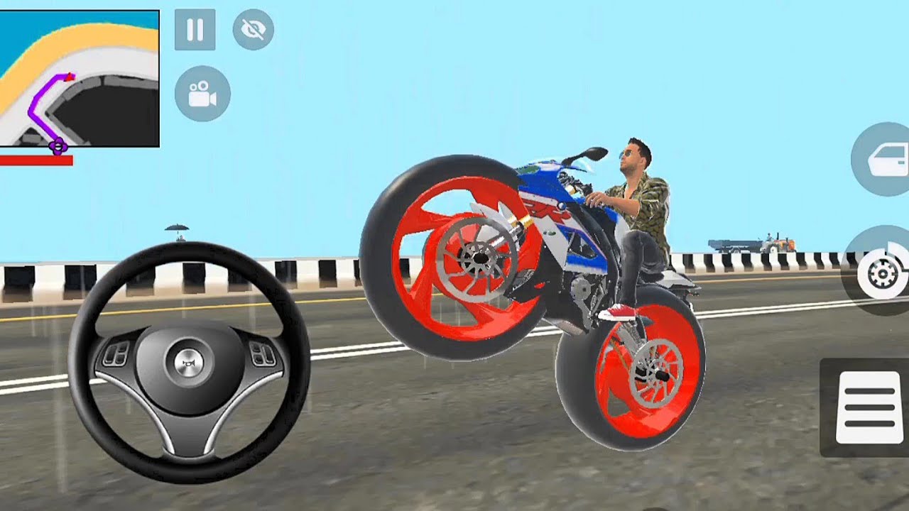 BMW 💥 Bike Purchased and modified 😍 Doing Stunts 🔥 | Indian Theft Auto Simulator 🎯