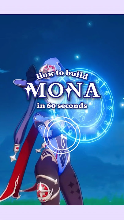 How To Build Support Mona in 60 Seconds #genshinimpact #hoyocreators #genshinguide #mona