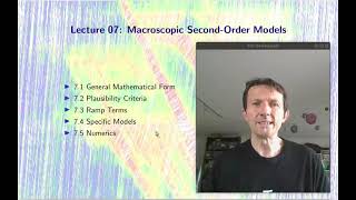 Lecture 07: Macroscopic Second-Order Models