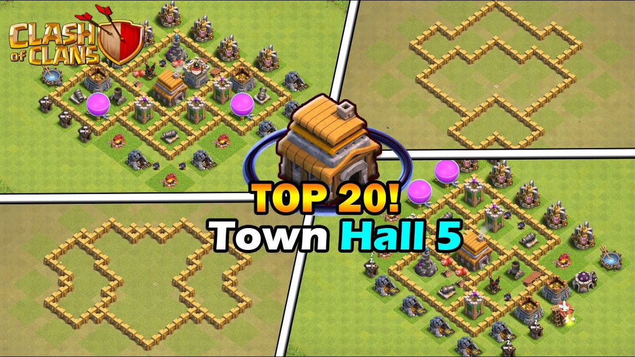 TOP 20! TOWN HALL 5 [TH5] TERKUAT DAN TERBAIK 2025 - Base With Copy Link - Clash Of Clans