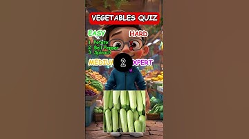 How well do you know vegetables? #quiz #trivia