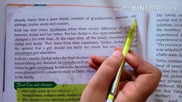 Class 4/EVS/Ch -1/Part -2 Our Family, Our relation