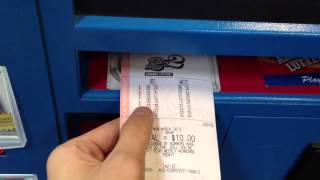 Purchasing a Mega Millions & 2x2 ticket at Fry's Lottery Vend-o-ticket Machine!