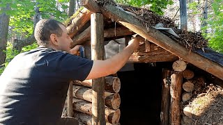 Build an underground wooden house, build a new kitchen for the house l Build Shelter In The Forest