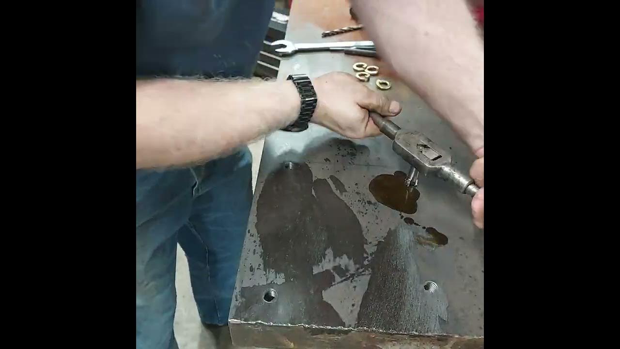 Tapping holes in cast iron. YouTube