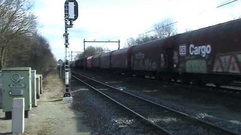 Westbound Manifest,mixed freight Train DB Schenker at Blerick,the NL 4-3-2010