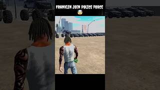 Franklin join police force 🤯. Indian bike driving 3d game funny shorts 😂.#shorts #trending .