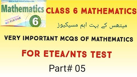 Mathematics most important mcqs for etea pst,ct,dm,tt ,at,pet test/most repeated mcqs of mathematics