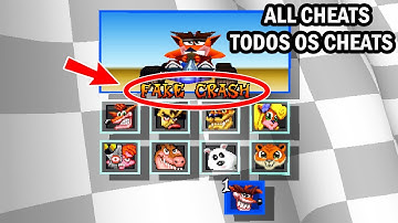 Crash Team Racing [PS1] - All Cheats (Todos os Cheats)
