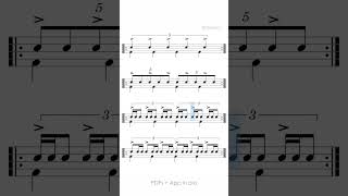 Do you like polyrhythms? 🎶 #polyrhythm #drums #rhythmreading #drumpractice #musicianship
