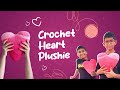 Heart Plushie, #stepbysteptutorial, #giftforbestie  #tutorial #Crochetlove You will LOVE this!