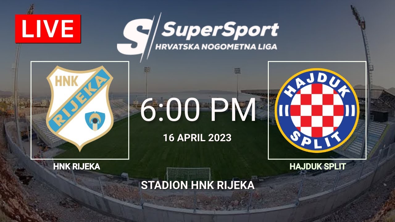 Rijeka vs Hajduk Split 06.04.2024 – Live Odds & Match Betting Lines, Football