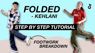 Folded - Kehlani Dance *STEP BY STEP TUTORIAL* (Beginner Friendly) dc @beablizen