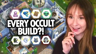 I built a house for EVERY OCCULT in The Sims 4
