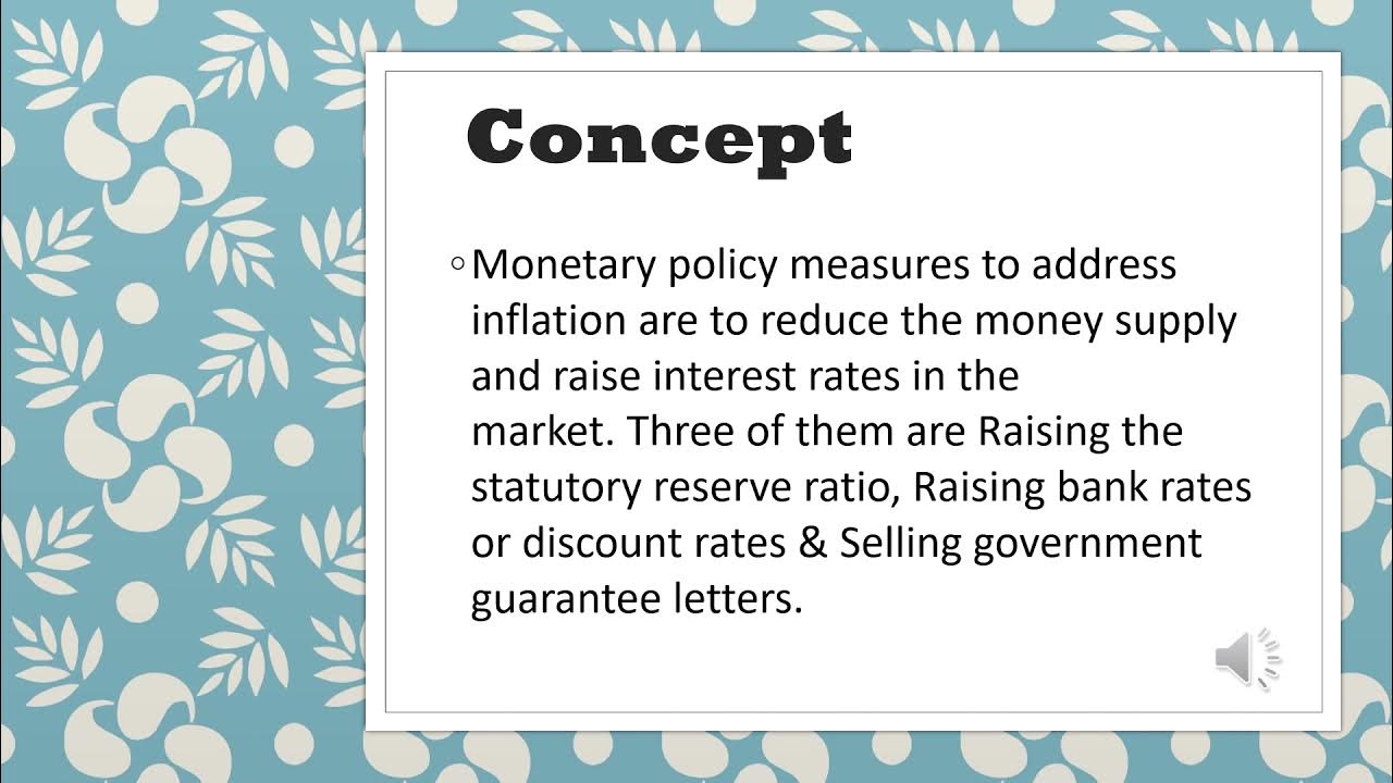 MACROECONOMICS How Statutory Reserve Requirement Measures Inflation