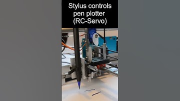Stylus controls pen plotter (RC Servo)