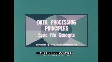 1969 EDUTRONICS COMPUTER DATA PROCESSING PRINCIPLES & FILE CONCEPTS 54124