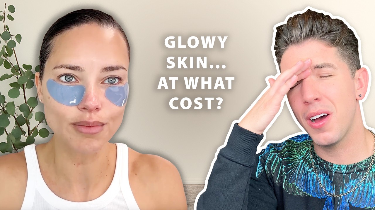 Reacting to ADRIANA LIMA'S Victoria's Secret Skin Care Routine