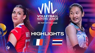 🇫🇷 FRA vs. 🇹🇭 THA - Highlights | Week 2 | Women's VNL 2024