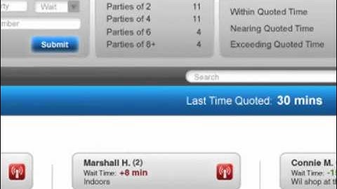SmartCall SMS Restaurant Guest Paging System from HME Wireless - Dashboard