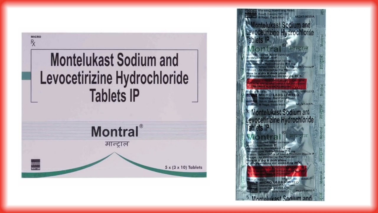 Download Montral Tablet Benifit,Composition,Dose - Montelukast & Levocetirizine Tablet
