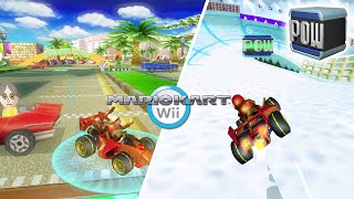 Every item in MARIO KART WII is a POW Block | Diddy Kong | Mario Kart Hack