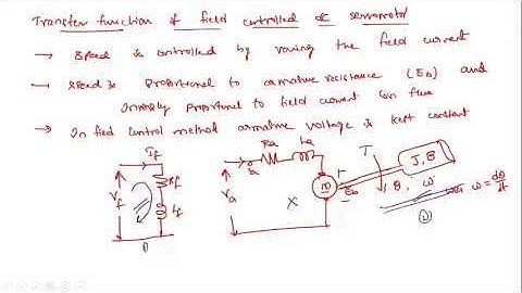 Transfer function of field controlled DC Servomotor