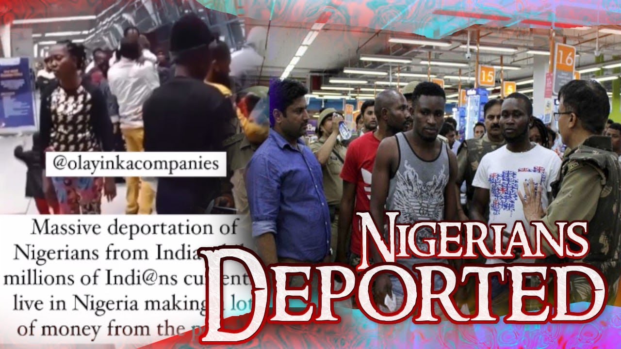 ⁣India Conducts Mass Deportation Of Nigerians Without Giving Them A Reason