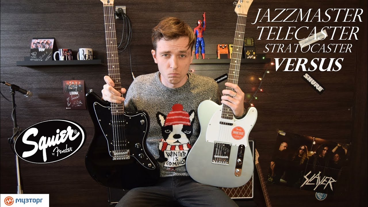 JAZZMASTER VS TELECASTER VS STRATOCASTER/ Сравнение и обзор Squier