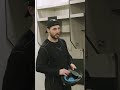 Blake Lizotte Gets Player of the Game Helmet