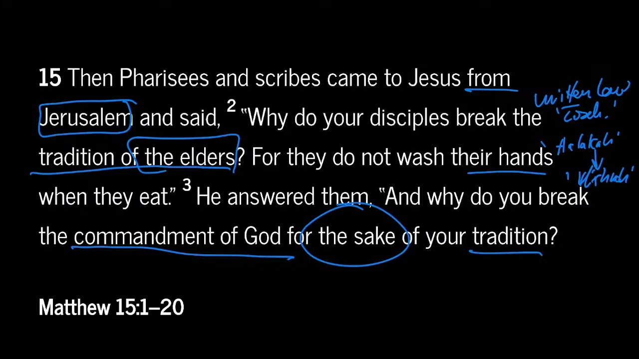 Matthew 15:1-20 (February 19, 2026) Morning Devotional