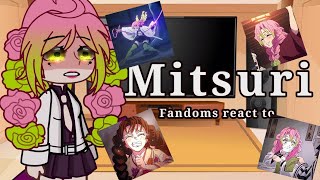 Fandoms react to Kanroji Mitsuri/Obamitsu🐍🍡