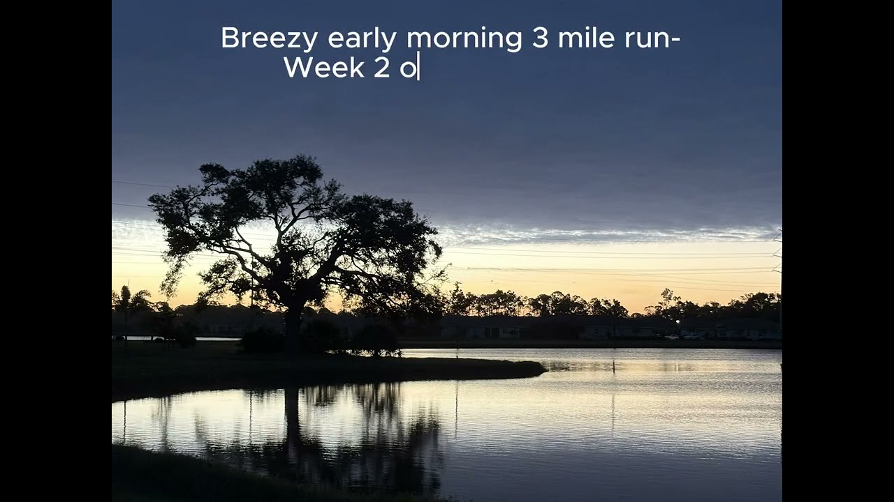 3-Mile Early Morning Run | Week 2 Venice Half Marathon Training 🌴