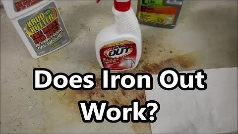 Concrete Rust Stain Cleaning Test 3 of 4: Does Iron Out Rust Remover Work?