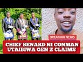 KENYAN GEN Z ALLEGEDLY ACCUSSES SELF PROCLAIMED LEADER OF JICHO LA TATU CHIEF BENARD CONMAN UTAIBIWA