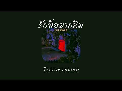 [ เนื้อเพลง ] รักที่อยากลืม - แซม ยุรนันท์