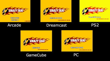 Crazy Taxi - Arcade vs DC vs PS2 vs GC vs PC - Intro Comparison