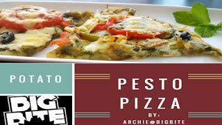 Potato Crust Pesto Pizza - Gluten Free Recipe