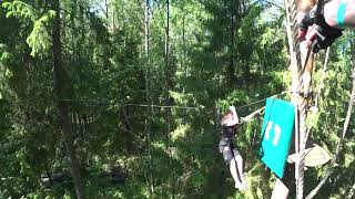 Girl Faceplants Hard Into Tree While Zip Lining - 1331795