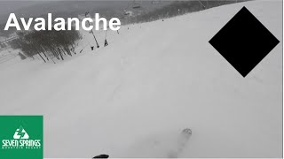Skiing Powder on Avalanche at Seven Springs (January 16th, 2025)